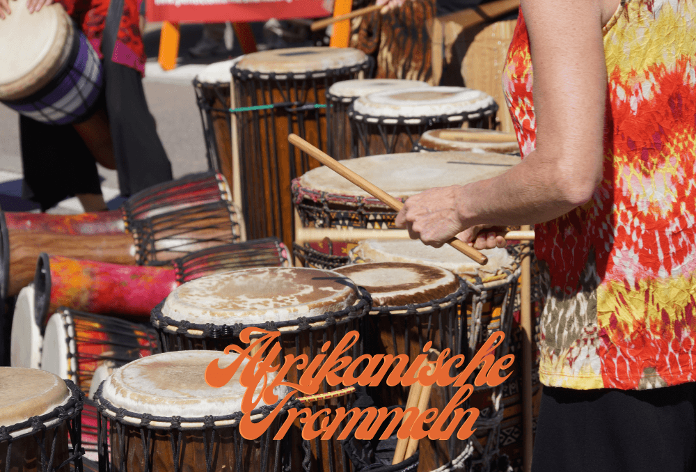 Afrikanische Basstrommeln